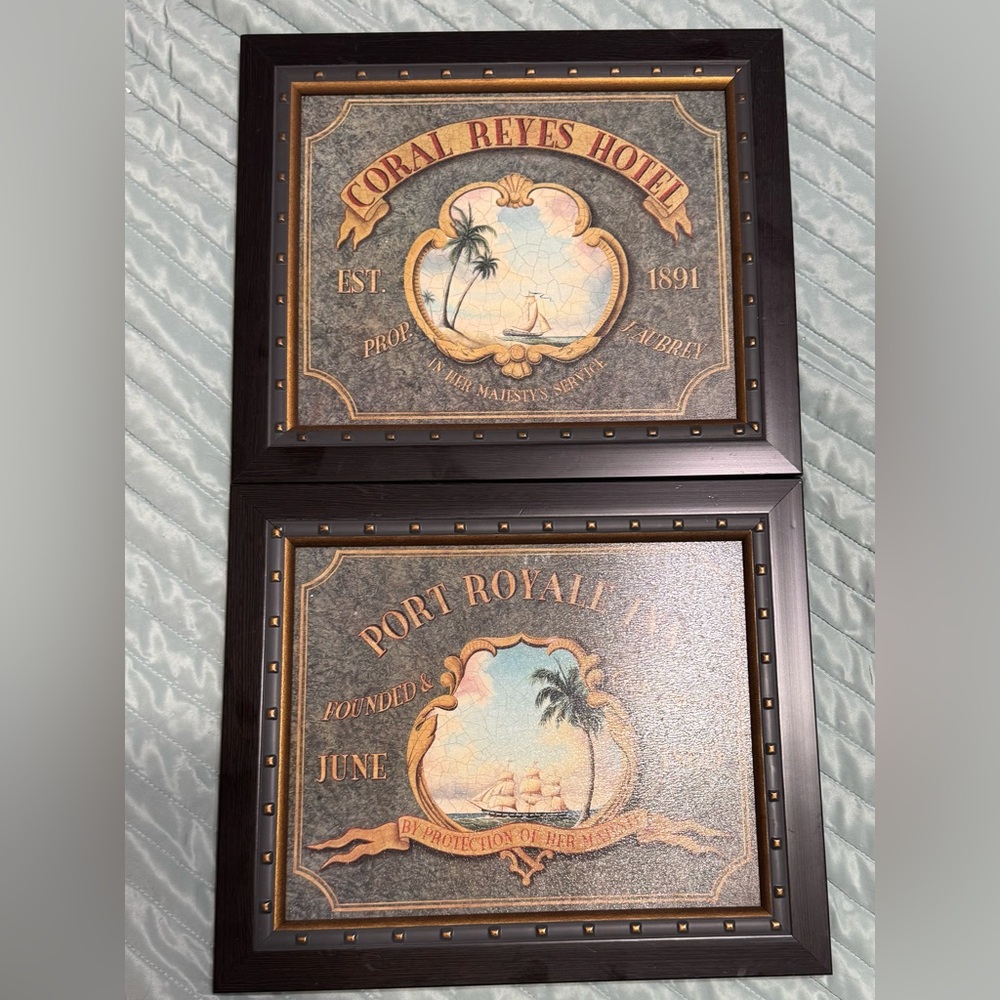 Elegant Black Framed Wall Art Set